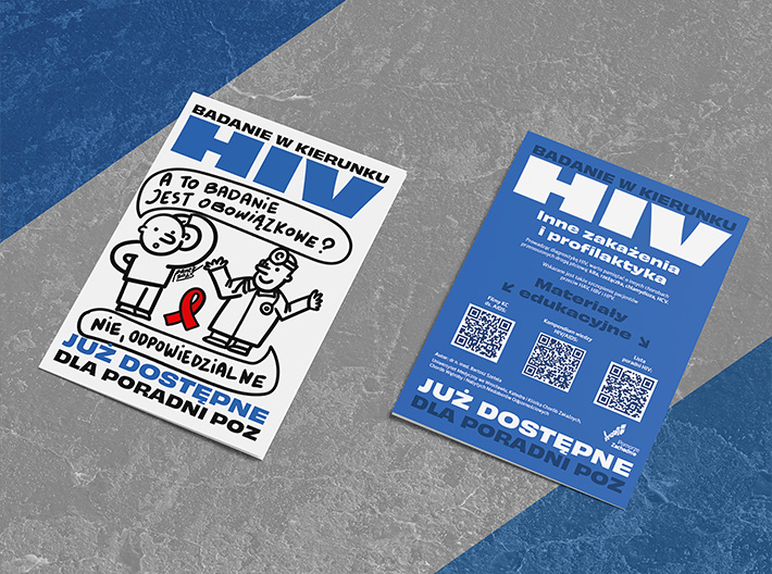 Ulotka edukacyjna HIV dla lekarzy POZ — Wydział Zdrowia UMWZ Szczecin